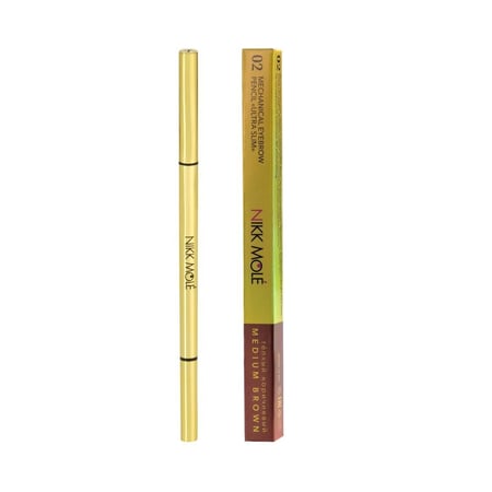Ultra Slim Eyebrow Pencil Nikk Mole Medium Brown 02