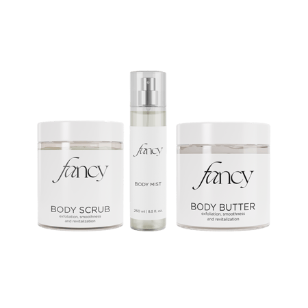 مجموعة فانسي للعناية - تقشير وترطيب وعطور فاخرة