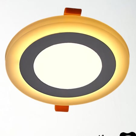 كشاف سبوت بنل لون ابيض ايطار اصفر 7 سم 3 واط