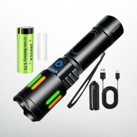 كشاف يدوي راس تكبير اخضر