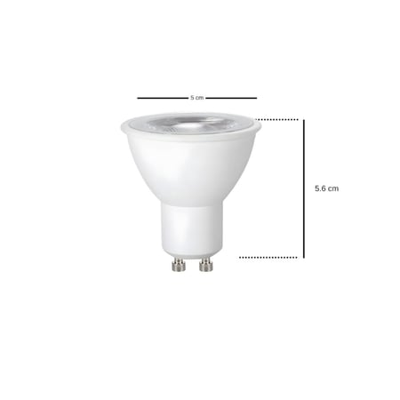 كرتون 50 حبة لمبة 7 واط اصفر 3000K ليد GU10 تعمل بالديمر