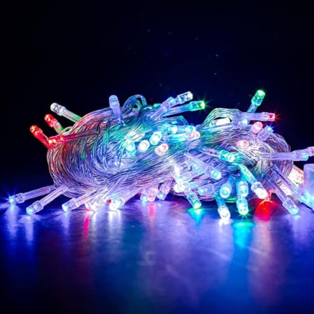 لمبة زينة اضاءة ملون شفاف 160 لمبة