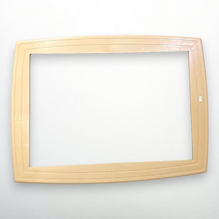 برواز ايطار مكيف شباك جاهز مقاس 24 بلاستيك عالي الجودة لون بيج 67 × 46 سم