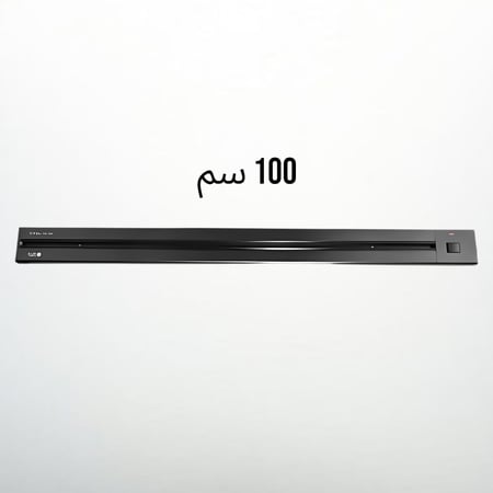 مجرى توصيل لطش ظاهر متعدد الافياش القابلة للإضافة والإزالة لون اسود 100 سم