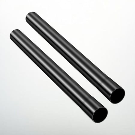 عصا تمديد المكنسة الكهربائية بقطر 3.8 سم ولون اسود، ملحقات للمكانس الكهربائية، لتمتد حتى طول 45 سم (قطعتين)