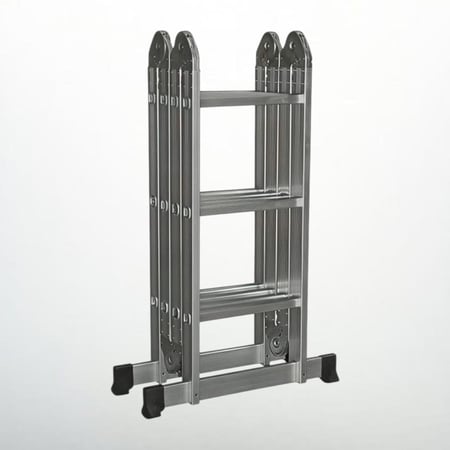 سلم 12 درجه من الألمنيوم متعدد الاستعمالات بطول 3.70 متر