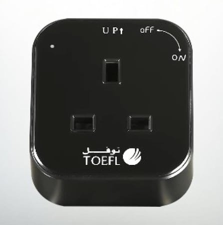 رأس فيش مجرى ثلاثي مربع لون اسود حجري 13 امبير توفل