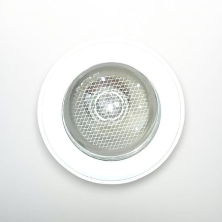 كشاف سبوت لايت 9 سم مفرد دائري زجاج عاكس لون ابيض E27