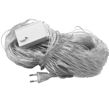 لمبة زينة اضاءة شكل شبكة ليد 2 م × 2 م لون اضاءة اصفر او الممرات والمناسبات