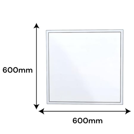 كشاف مربع انارة سقف مستعار مقاس 60 × 60 سم لون الانارة شمسي مثلج 60 واط