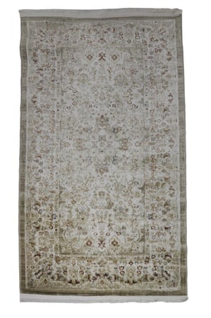 سجاد ايثار - كريم-برتقالي غامق - نقشة فاخرة