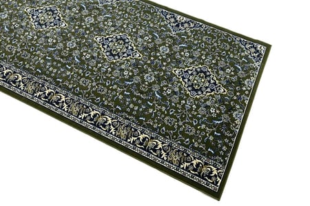 سجادة صلاة الروضة مع المأمومين (أخضر غامق)