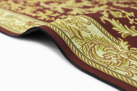 سجاد أفراح الهنا احمر-ذهبي ( مطبوع )