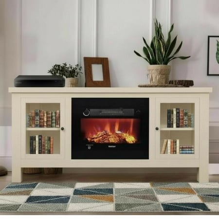 دفايه ديكور مع ارفف لون أوف وايت