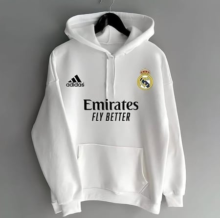 بلوفر ريال مدريد ابيض