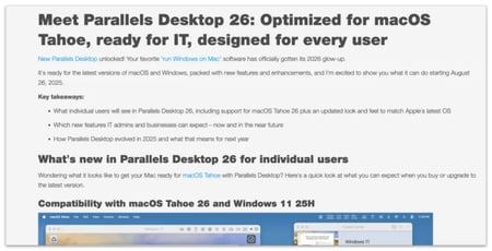 Parallels Desktop 26 Mac Lifetime