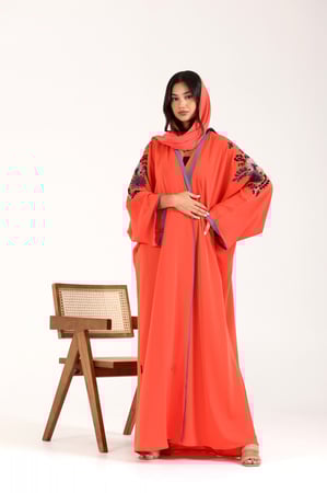 عباية ملون فاشن