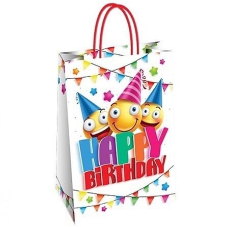 كيس هدايا (happy birthday) ايطالي