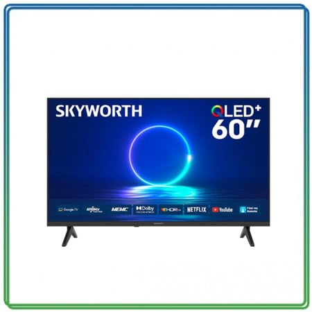 شاشة ذكية سكاي ورث 60 بوصة كيو ليد فور كي نظام قوقل تي في 120 هرتز