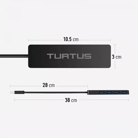 TURTUS USB A 3 0 HUB   تورتس موزع USB 3 0
