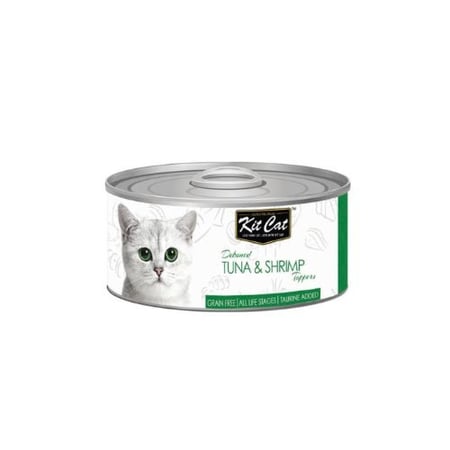 كيت كات طعام رطب بالتونا و الجمبري لجميع اعمار القطط 80جم - Kit Cat Wet Food Tuna & Shrimp for All Life Stages 80g