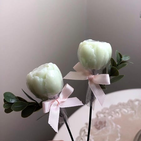 صابون الورد المعطر بلون الماتشا