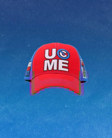 كاب جون سينا احمر وازرق