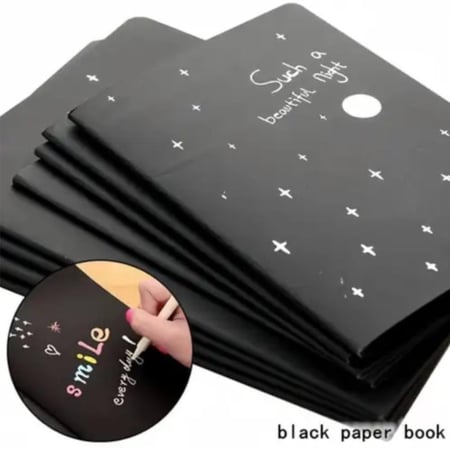 دفتر رسم اسود - مقاس A4 -