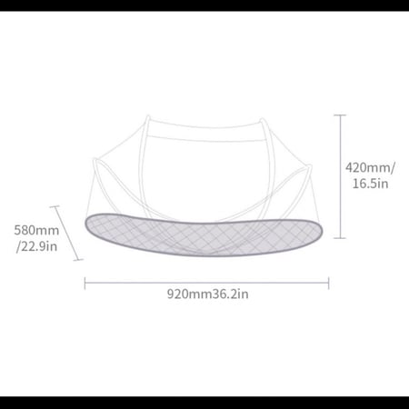 سرير ناموسية قابل للطي