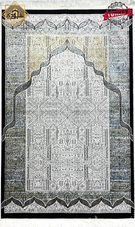 سجادة صلاة خفيفة مصنوعة من فيسكوز ناعم حريري