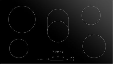 سطح كهرباء 90 سم 5 عيون سيراميك لمس بومبي