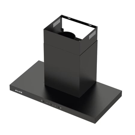 شفاط ٩٠سم الفي اسود حرف تي