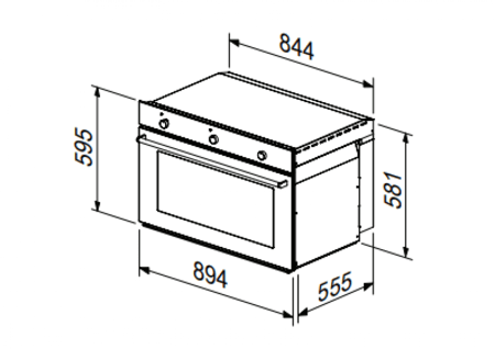 فرن كهربائي 90 سم 10 وظائف كتشن نت MP2202006
