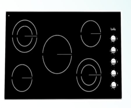 سطح بيلا 90 سم سيراميك 5 عين كهرباء مفتاح B90VR5KE