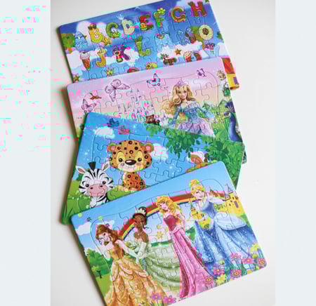 بازل 40 قطعة مع رسمه للتلوين