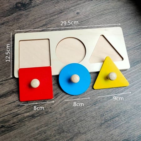 احجية اشكال هندسية 3 قطع | Geometric Shapes Puzzle 3 Pieces