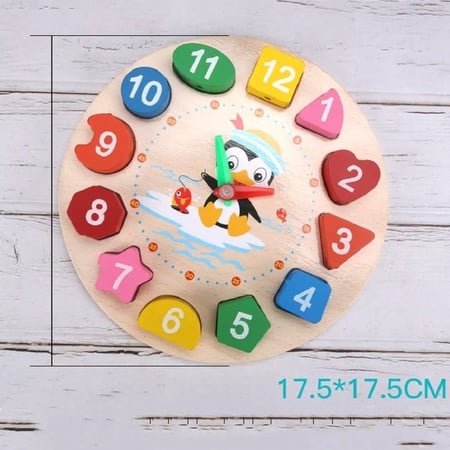 لعبة الساعة الخشبية | Wooden Clock