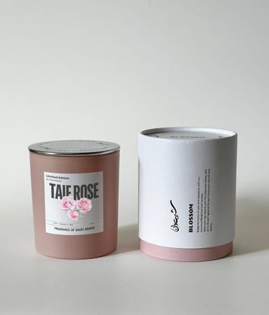 شمعة Taif Rose برائحة الورد الطائفي