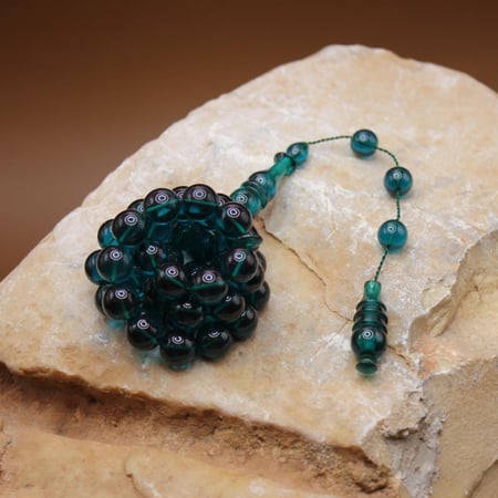 سندلوس مع تمليكة عدد الخرز 45 مقاس الخرز 11.5 مل