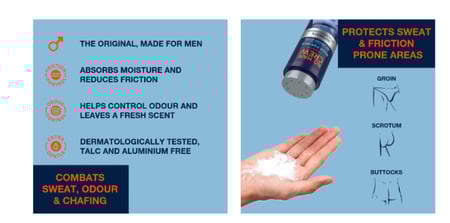 بودرة للمناطق الحساسة للرجال