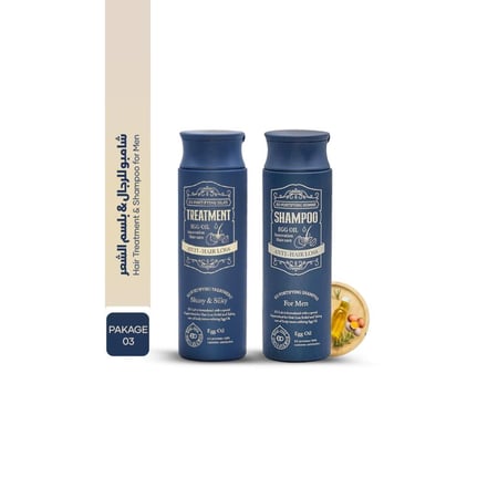 بكج شامبو ( إي أو ) الكوري للرجال + بلسم حريري للجميع