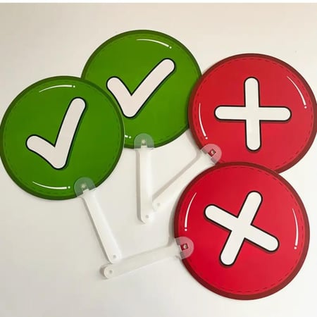 استراتيجية التصويت ١٠ قطع  مصنوعة من البلاستيك