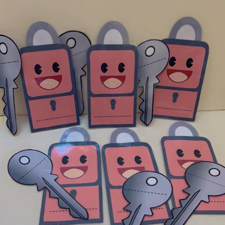 استراتيجية القفل والمفتاح 12 قطعة مقاس A5