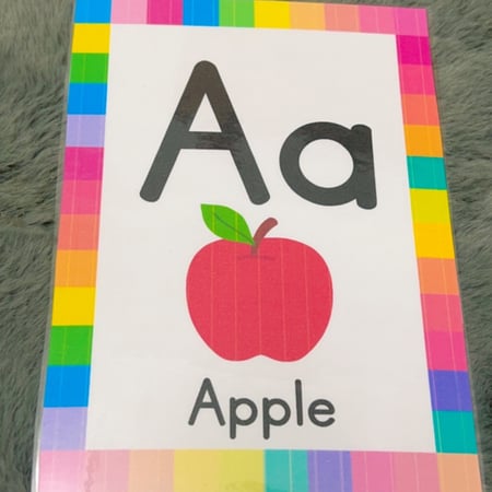 بطاقات الحروف الانجليزية -26بطاقة