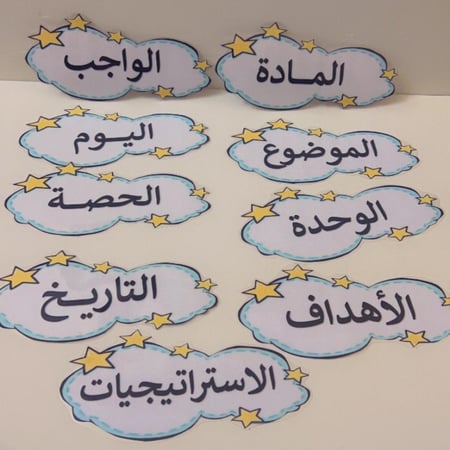 بطاقات تنظيم السبورة (9 قطع مع مغناطيس)