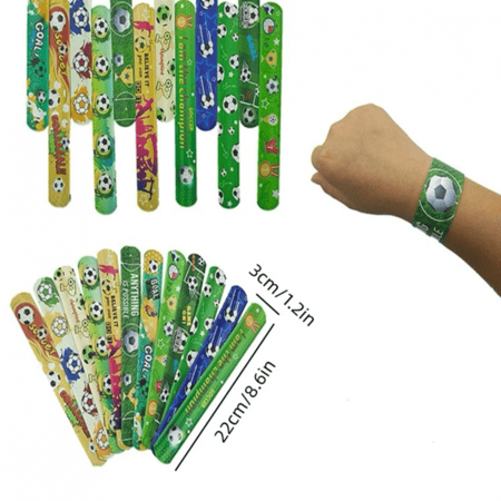 اساور معدنية رسومات كرة قدم -12قطعة