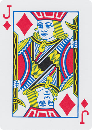 ورق لعب بلوت بلاستيك بايسكل برستيج رايدر باك - احمر