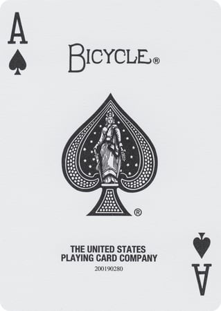 ورق لعب بلوت بلاستيك بايسكل برستيج رايدر باك - احمر