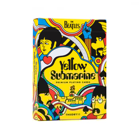 ورق لعب بلوت ثيري الفن ذا بيتلز - اصفر سبمرين