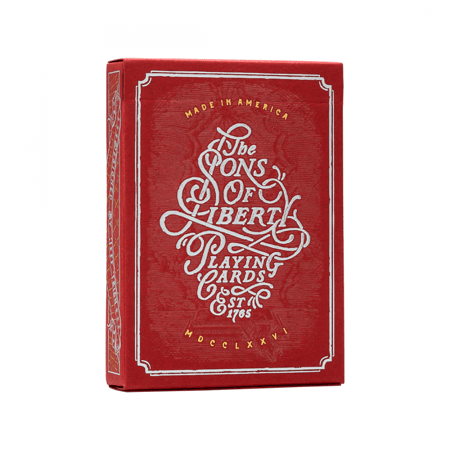 ورق لعب بلوت سونز اوف ليبرتي - احمر باتريوت